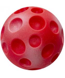 Игрушка для собак "Мяч-луна" красный,  винил, 8см