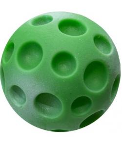 Игрушка для собак "Мяч-луна" зеленый, винил, 9см