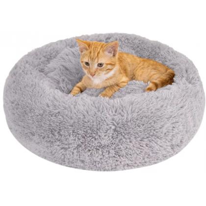 Лежак для животных CLOUD, искусственный мех, серый-2
