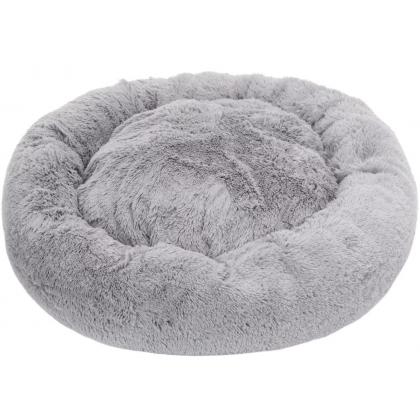 Лежак для животных CLOUD, искусственный мех, серый-1
