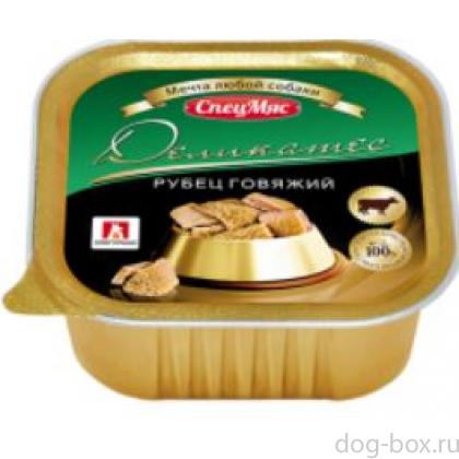 Консервы для собак «СпецМяс Деликатес», говяжий рубец , ламистер-0