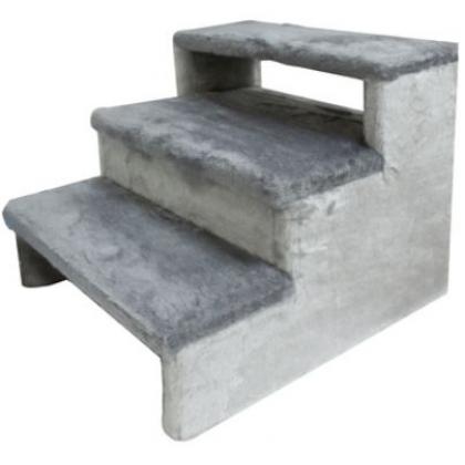 Лесенка-дом для домашних животных, мех серый, 47,5*41*35,5см-1