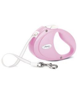 Рулетка-ремень для щенков до 12 кг, 2м, розовая (Puppy Tape 2 m, rose)