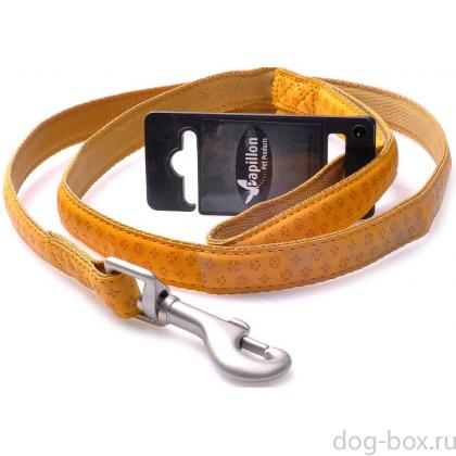 Поводок, искусственная кожа 10мм-120см, коричневый-0