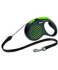 Рулетка-трос для собак до 20кг, 5м, зеленая (Design M Cord 5 m, green) 