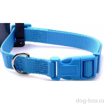 Нейлоновый ошейник 15мм-33-40см, бирюзовый-0