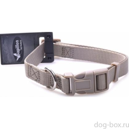 Нейлоновый ошейник 15мм-33-40см,серый-0