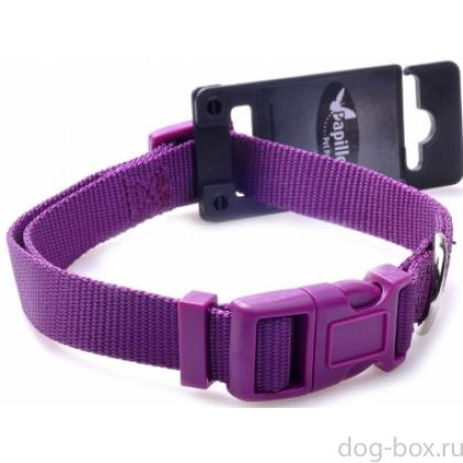 Нейлоновый ошейник 10мм-20-30см, фиолетовый-0