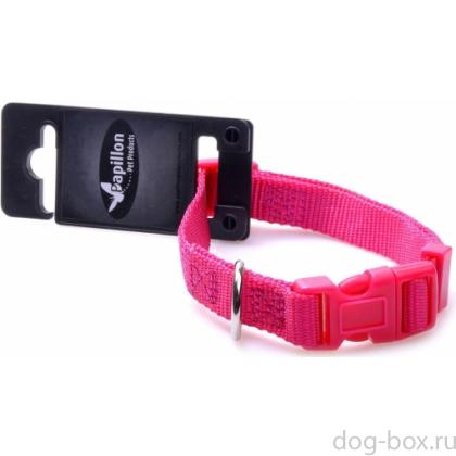 Нейлоновый ошейник 10мм-20-30см, розовый-0