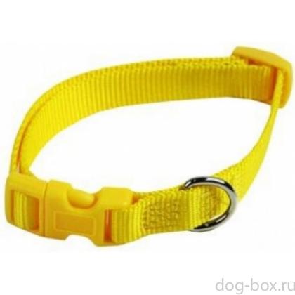 Нейлоновый ошейник 10мм-20-30см, желтый-0
