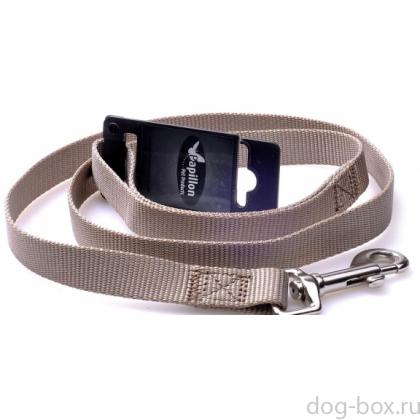 Нейлоновый поводок 10мм-120 см, серый -0