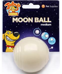 Светящийся в темноте мяч для развлечений и угощений "Луна", 6 см