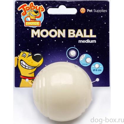 Светящийся в темноте мяч для развлечений и угощений "Луна", 6 см-0