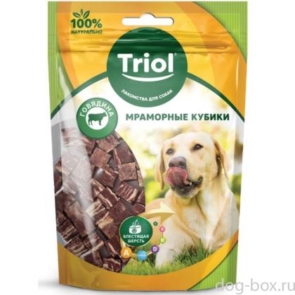 Мраморные кубики из говядины для собак-0