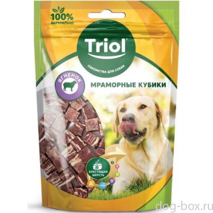 Мраморные кубики из ягненка для собак-0