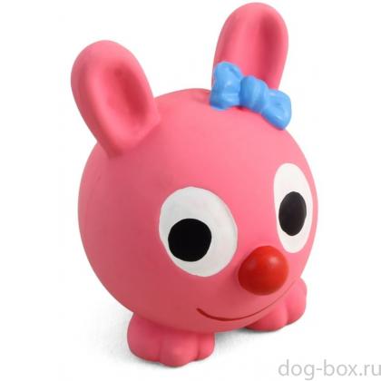 Игрушка для собак. "Зайчонок", 6,5 см, латекс (LT263)-0