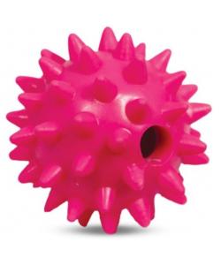 Игрушка для собак из ц/литой резины. Мяч с большими шипами с отверстием 6см (BW326)