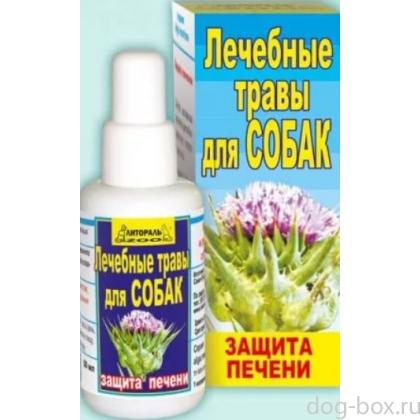 Настойка лечебных трав "Защита печени" для собак -0