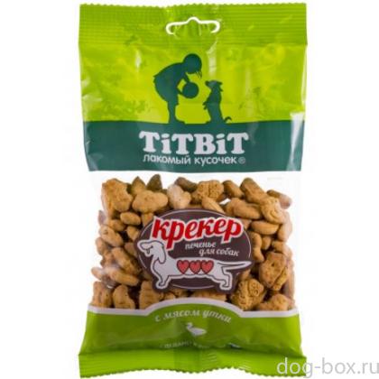 Лакомство для маленьких собак Крекер с мясом утки-0