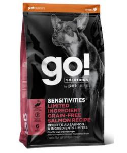 Корм GO! беззерновой для щенков и собак с лососем для чувствительного пищеварения, Sensitivity + Shine Salmon Dog Recipe, Grain Free, Potato Free