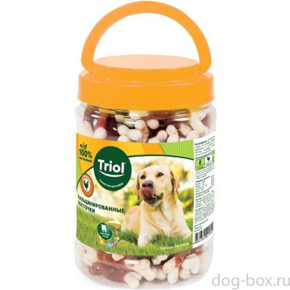 Кальцинированные косточки с курицей для собак, банка-0