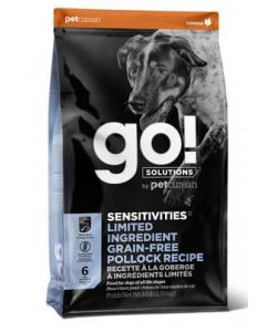 Корм GO! беззерновой для щенков и собак, с минтаем для чувствительного пищеварения, Sensitivity + Shine LID Pollock Dog Recipe, Grain Free, Potato Free
