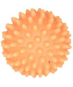 Игрушка для собак "Мяч массажный №2", винил, 8,5 см, оранжевый
