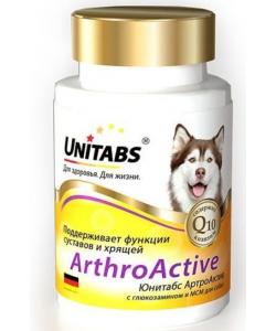 ArthroАctive Витамины с глюкозамином для суставов собак, 100 таб.