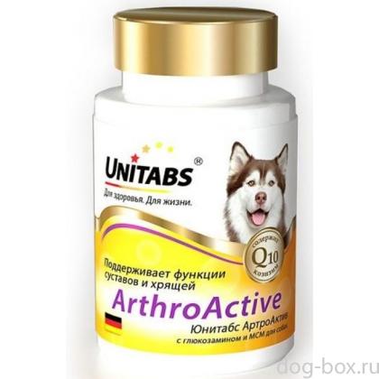ArthroАctive Витамины с глюкозамином для суставов собак, 100 таб.-0
