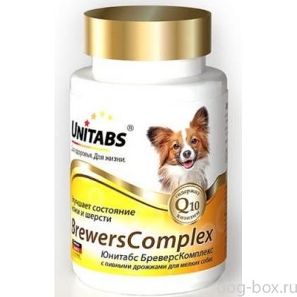 BrewersComplex Витамины с пивными дрожжами для собак мелких пород, 100 таб.-0