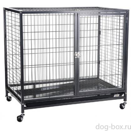 Клетка для животных окрашенная на колесиках, 109,5*70*89,5 см-0
