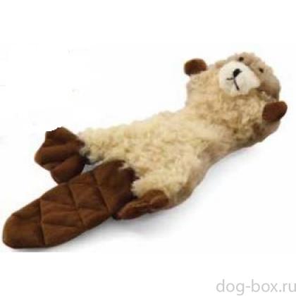 Игрушка плюшевая Бобер с двумя пищалками (D9004) -0