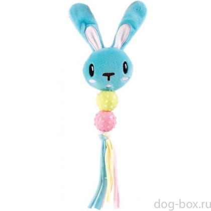 Игрушка для щенков мягкая "Зайчонок" (серия PUPPY) 18,5х27,5 см-0