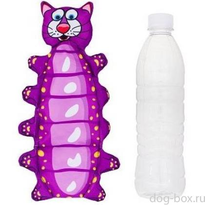 Игрушка для собак "Котогусеница" под бутылку 0,5л-0