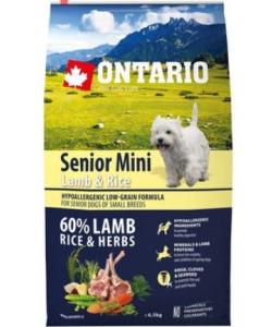 Для пожилых собак малых пород  с ягненком и рисом, Senior Mini Lamb & Rice