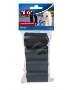 Пакеты для уборки за животными, черные 3 л, 4 рулона по 20 шт. (2332)