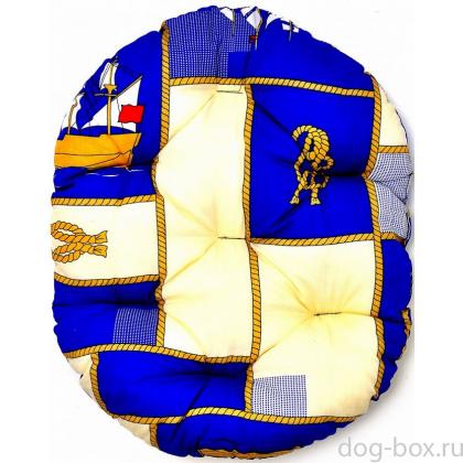 Перина овальная 50*40*8 см синтепух, цвета в ассортименте-0