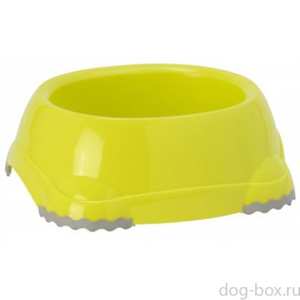 Миска нескользящая Smarty, 2200мл, лимонно-желтая-0