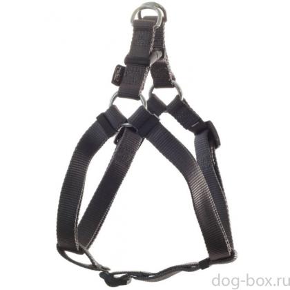 Шлейка чёрная из нейлона, 2*53-77 см (HL15M)-0