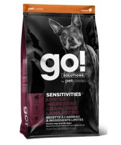 Корм GO! беззерновой для щенков и собак, с ягненком для чувствительного пищеварения, Sensitivity + Shine LID Lamb Dog Recipe, Grain Free, Potato Free
