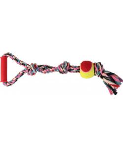 Игрушка для собак. Веревка с мячом ф 6 см /50 см (3280)