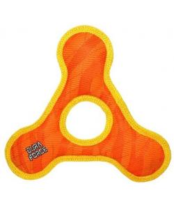 Супер прочная игрушка для собак Треугольник с круглым отверстием, оранжевый с желтым, прочность 9/10