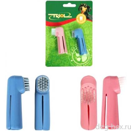 Зубная щетка-напальчник (P535) блистер 2 шт-0