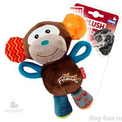 Игрушки для собак Обезьянка с пищалкой, 16см (75349)-0