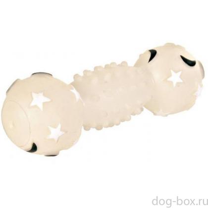 Игрушка для собак. Гантель "Лунный свет" 19 см  (34092)-0