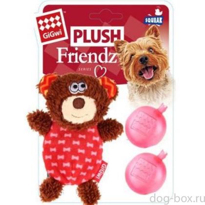 Игрушка для собак Мишка с пищалкой 13 см (75303)-0