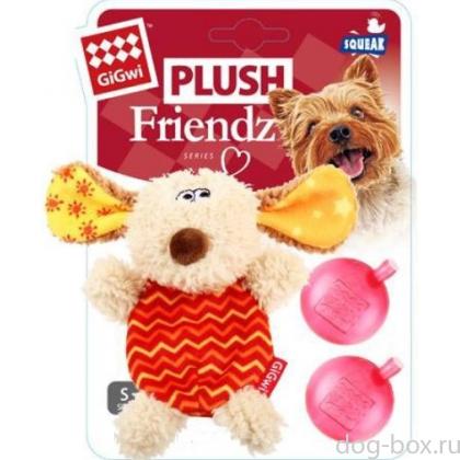 Игрушка для собак Собачка с пищалкой 13 см (75304)-0