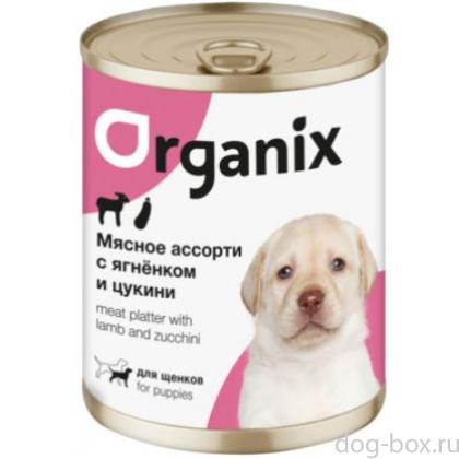 Консервы для щенков  Мясное ассорти с ягнёнком и цукини-0
