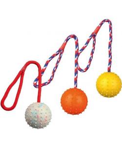 Игрушка Мяч на веревке, 30 см, Ф 7 см (3308)