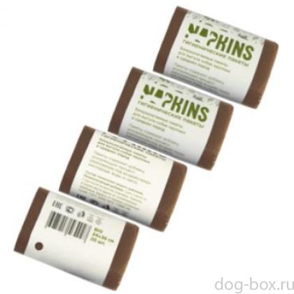 БИОпакеты гигиенические для выгула собак средних и крупных пород, коричневые, 4*20шт.-0